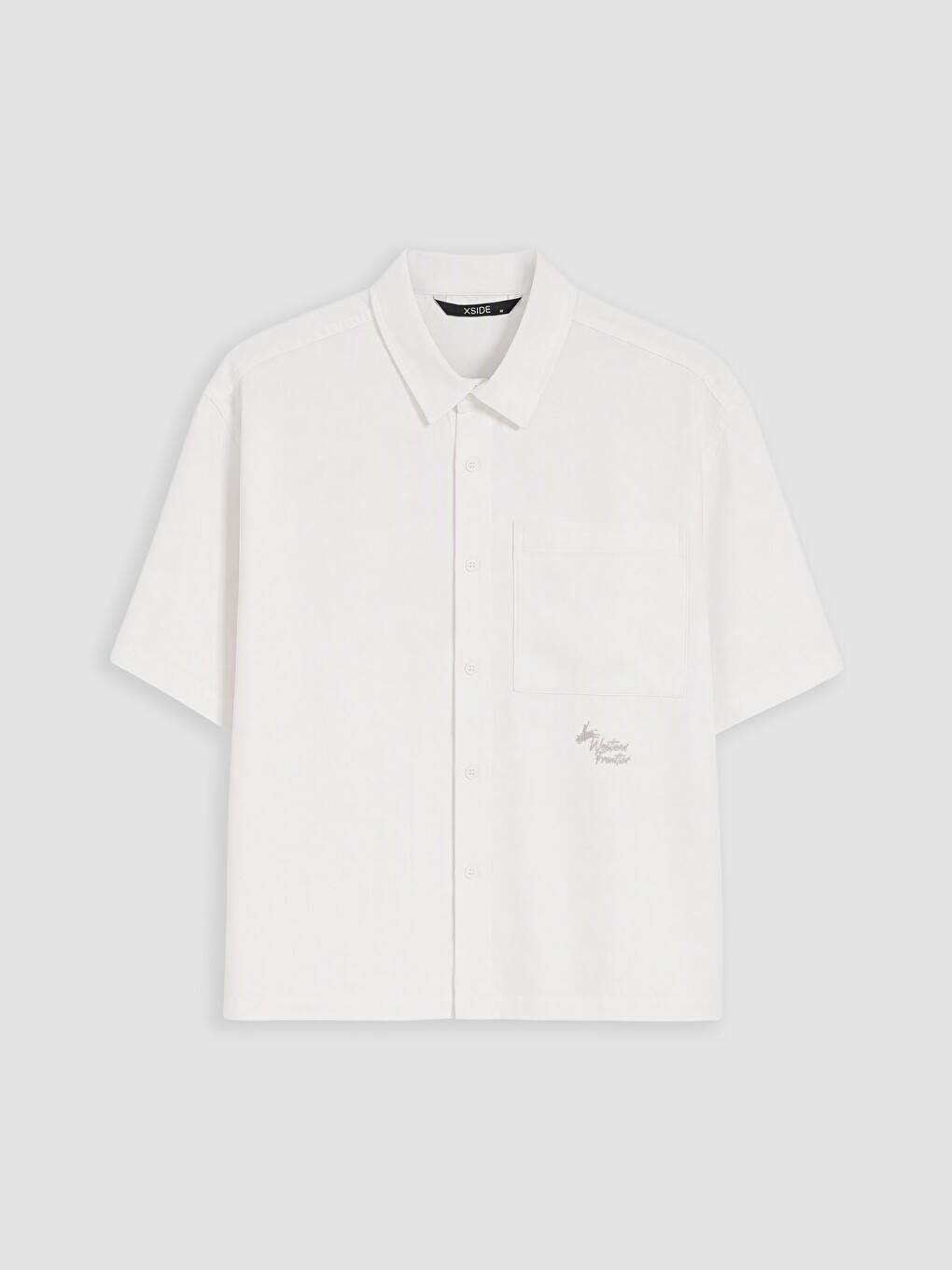 Relax Fit Embroidered Men's Shirt Jacket