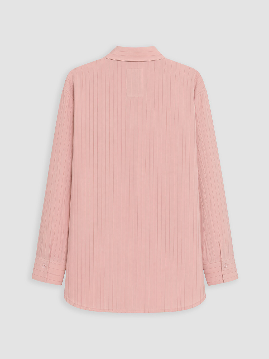 Pembe Çizgili Kadın Gömlek Tunik-2