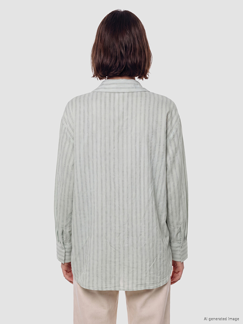 Striped Women's Shirt Tunic-3