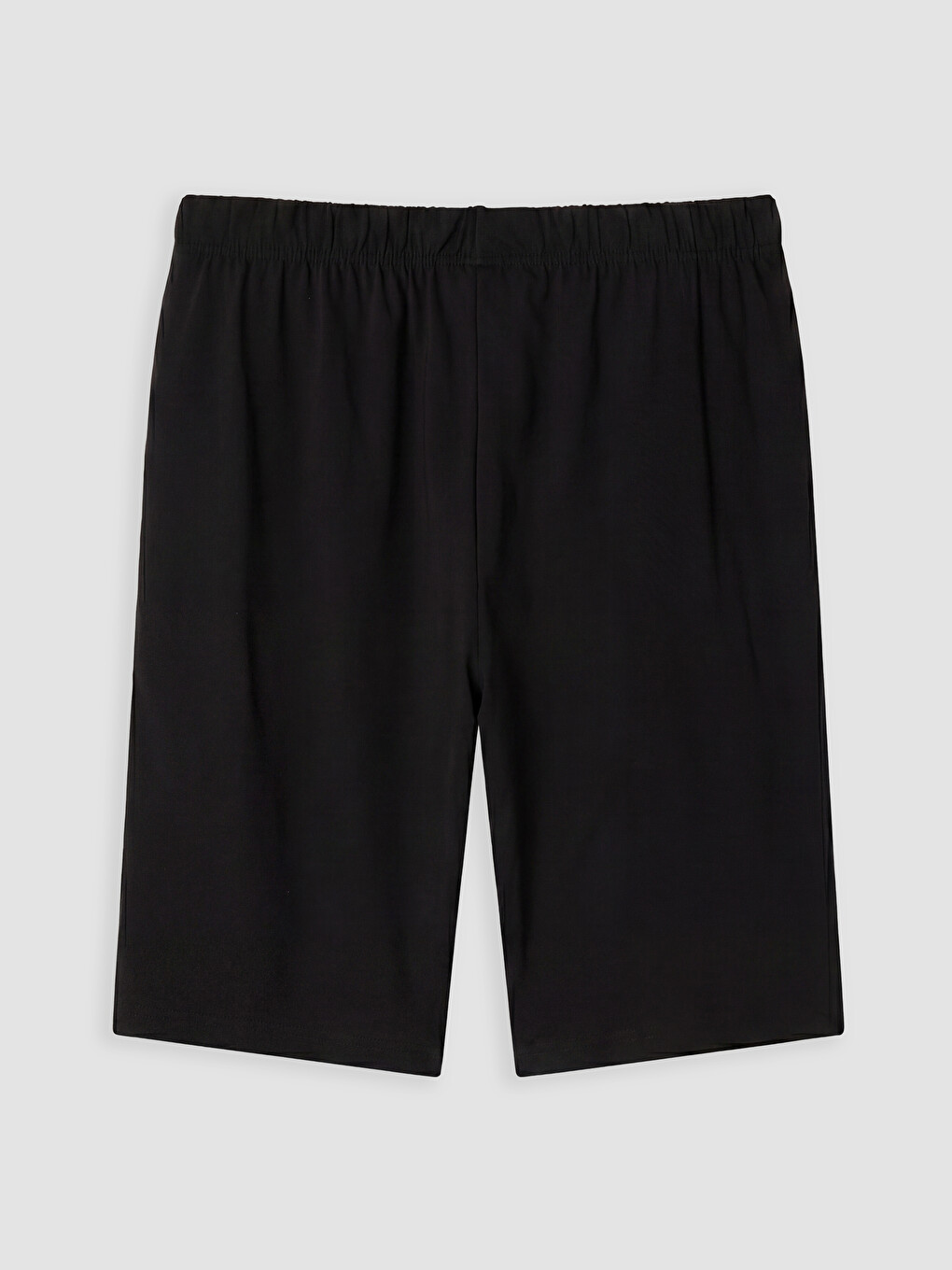 Siyah Regular Fit Erkek Şort-2