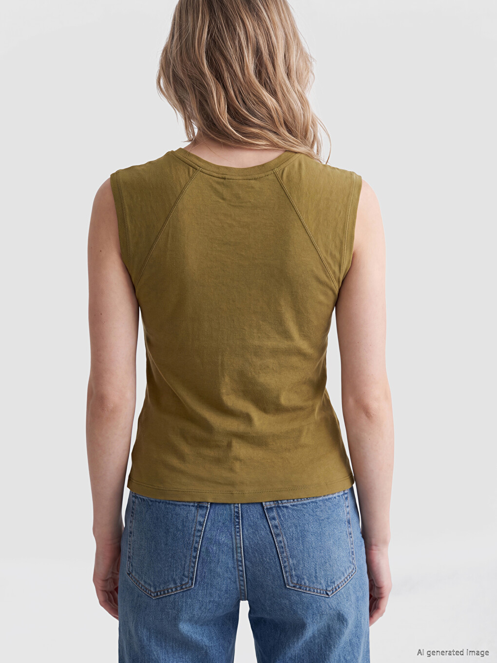 Crew Neck 100% Cotton Women's T-shirt-3