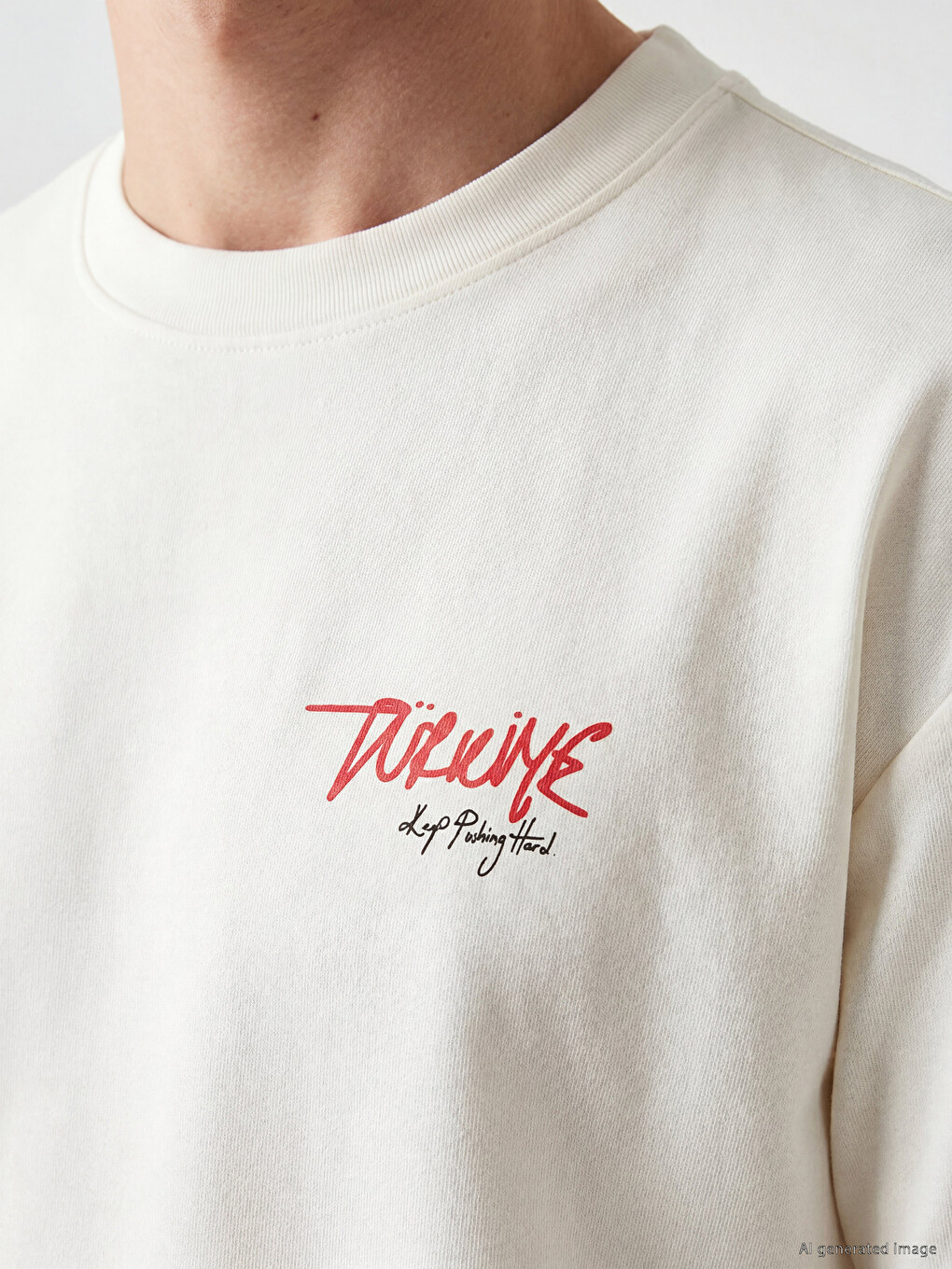 Crew Neck Printed Men's T-shirt-2