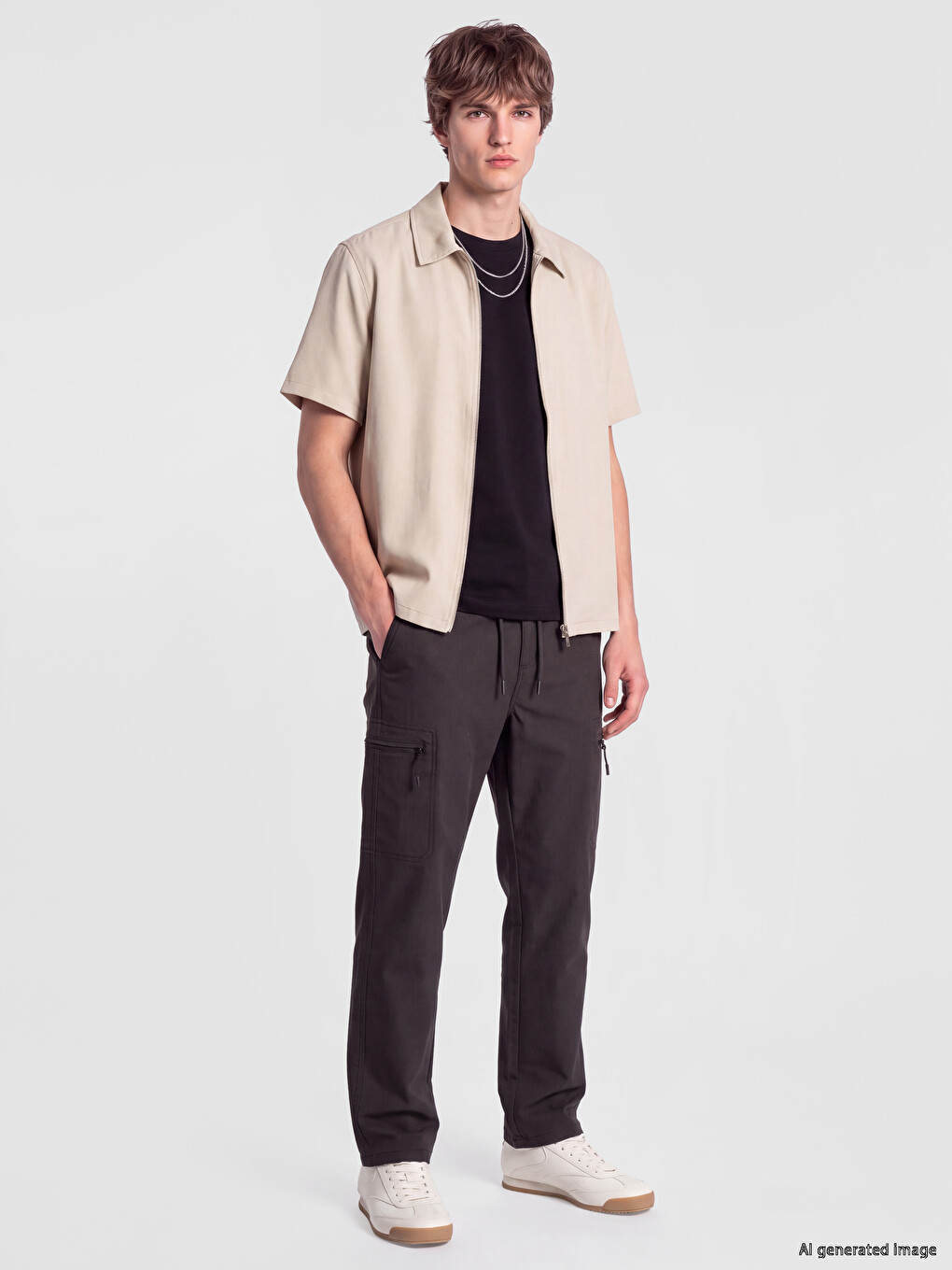 Relax Fit Zippered Men's Shirt-1
