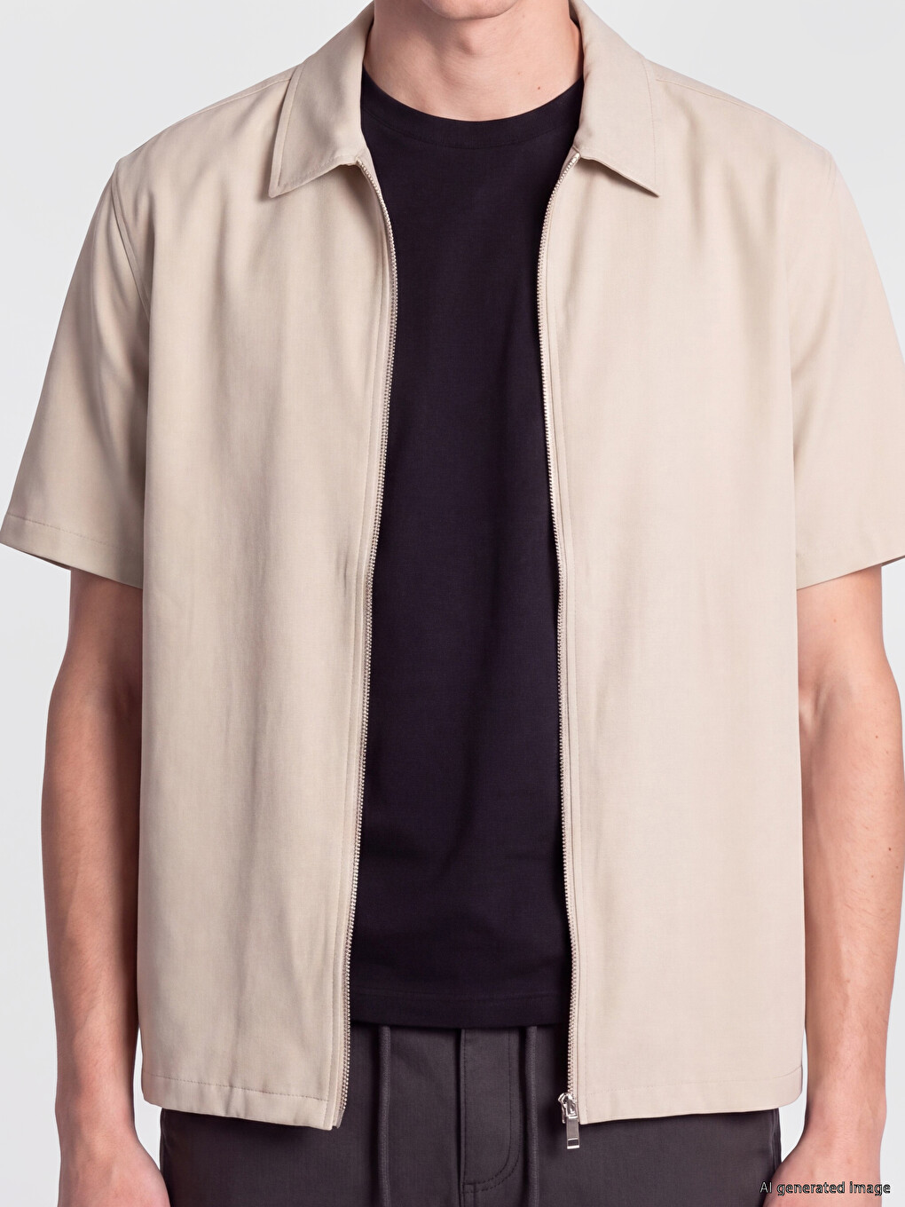 Relax Fit Zippered Men's Shirt-2