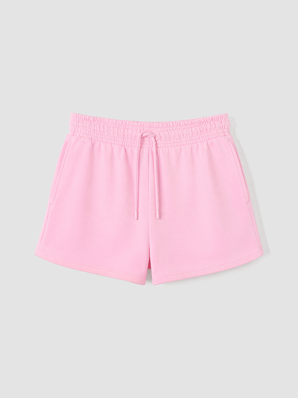 Pembe Beli Lastikli Kadın Şort