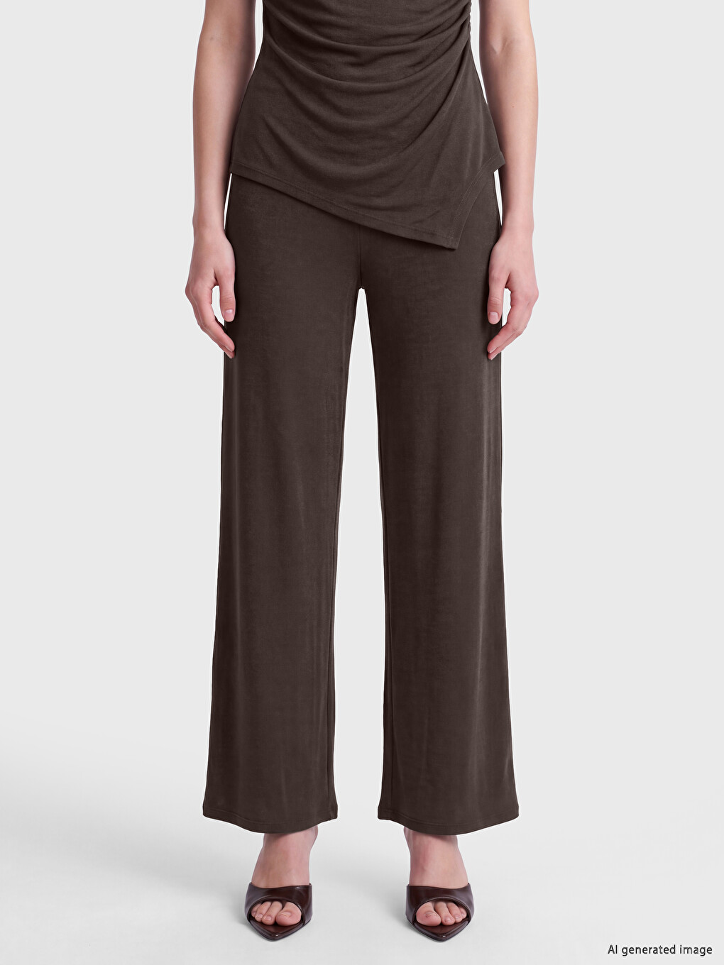 Pantaloni De Trening De Femei Talie Elastică-1