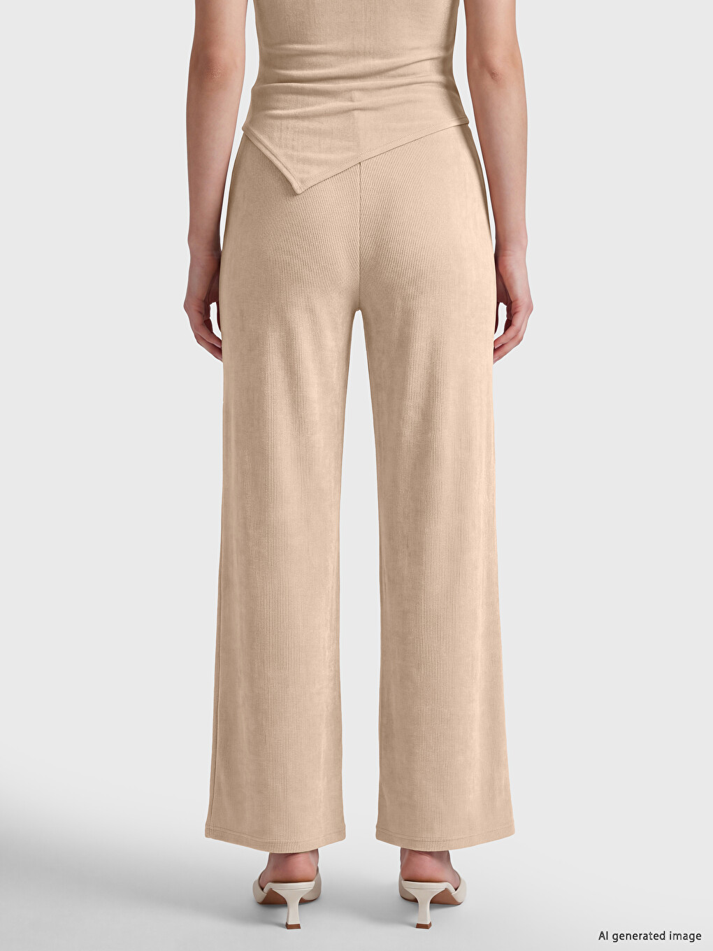 Pantaloni De Trening De Femei Talie Elastică-3