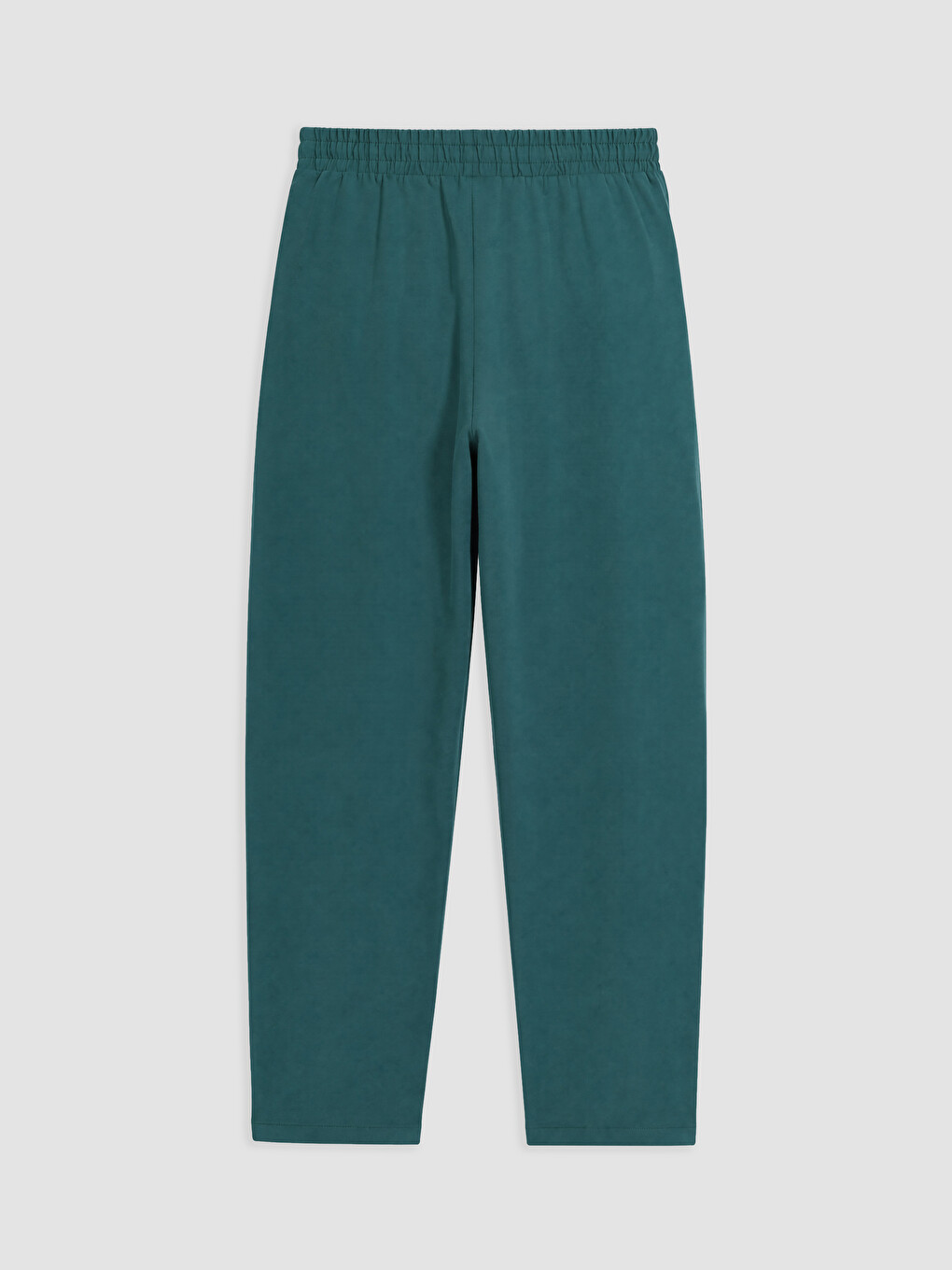 Yeşil Beli Lastikli Havuç Kesim Kadın Pantolon-1