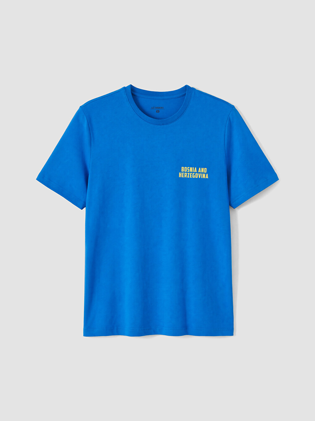 Mavi Bosna Hersek Erkek Şortlu Pijama Takımı-1