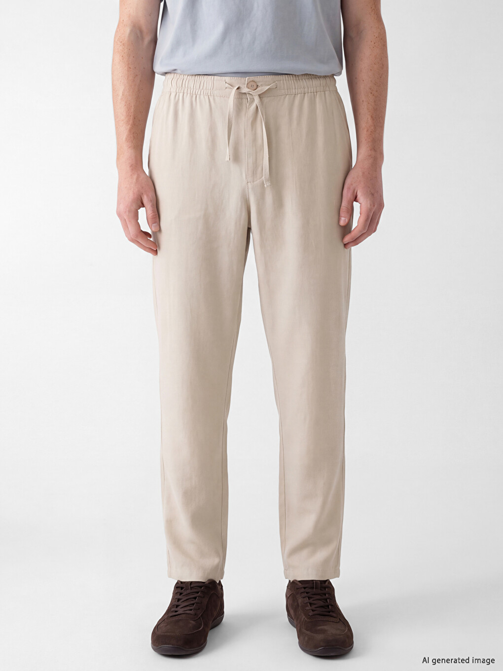 Relax Fit Gabardine Men's Trousers-1