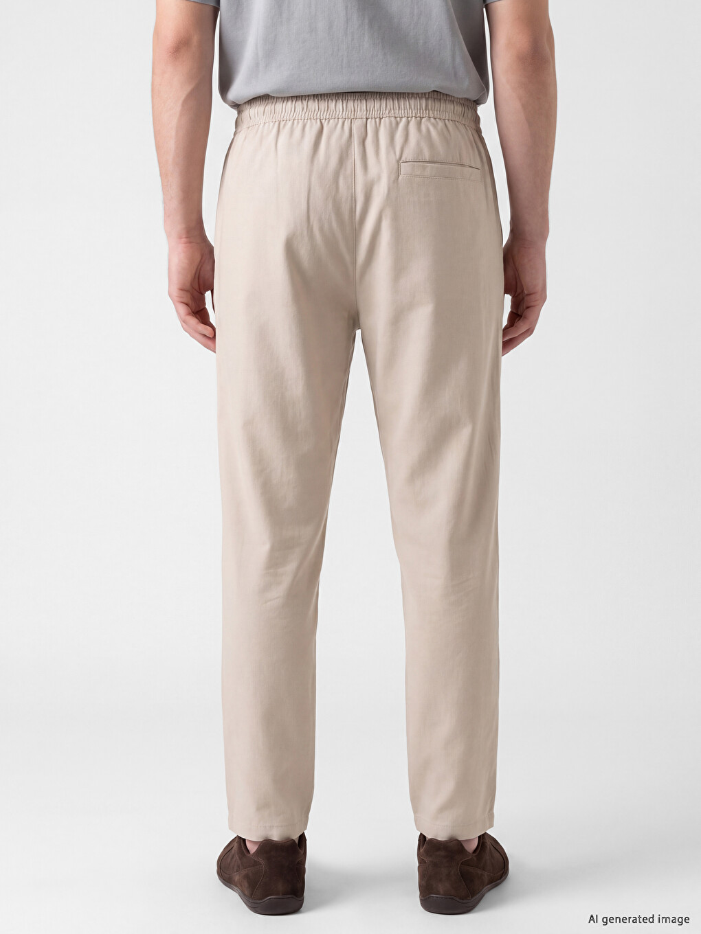 Relax Fit Gabardine Men's Trousers-3