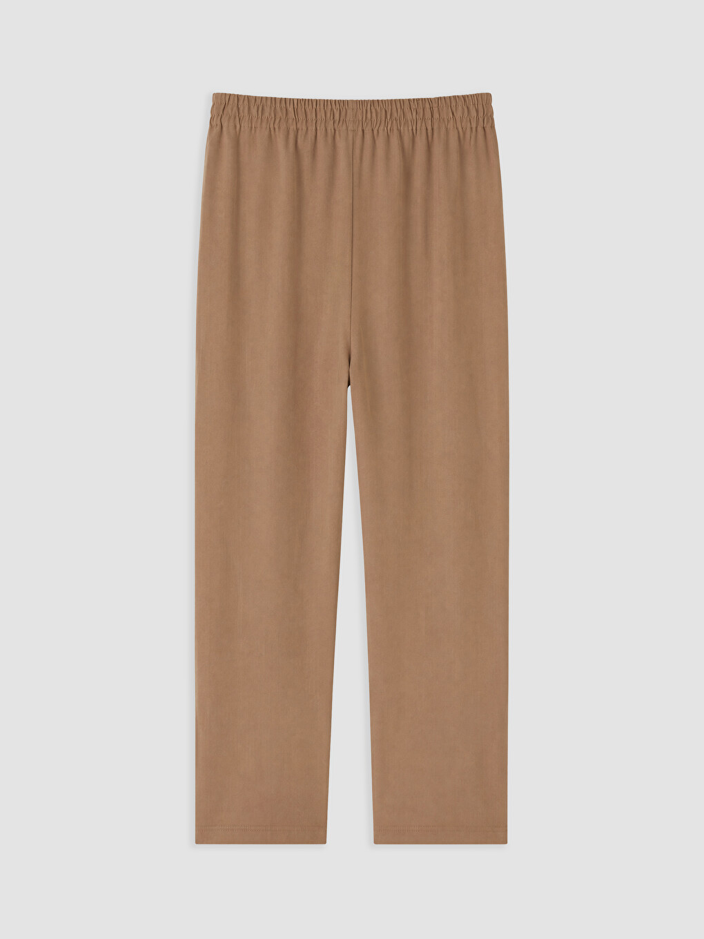 Elastic Waist Linen Blend Women's Trousers-2