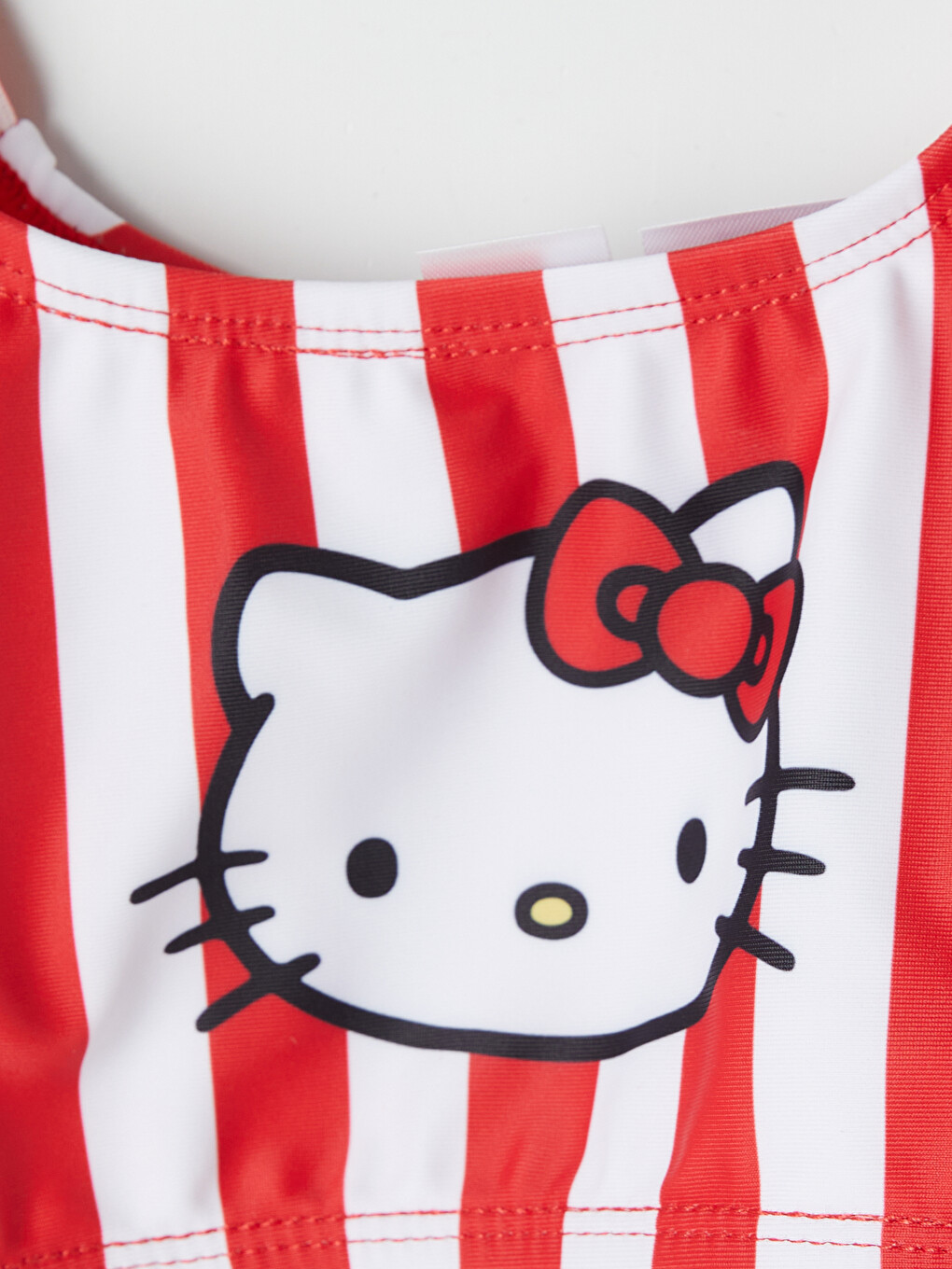 Kırmızı Hello Kitty Baskılı Kız Çocuk 3'lü Mayo-3