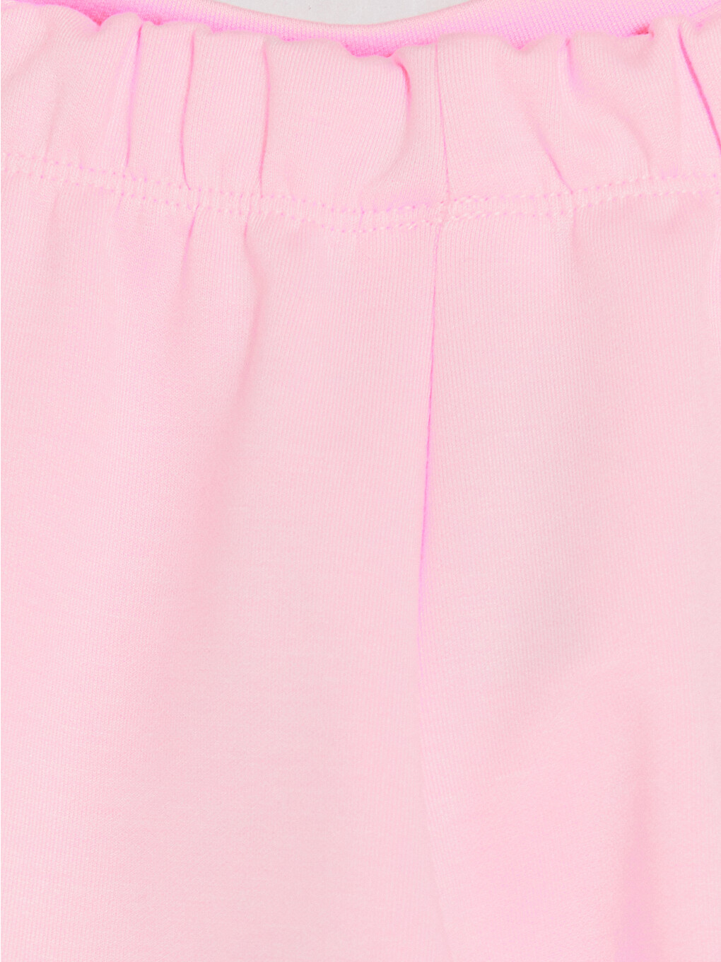 Pembe Beli Lastikli Kız Çocuk Şort-2