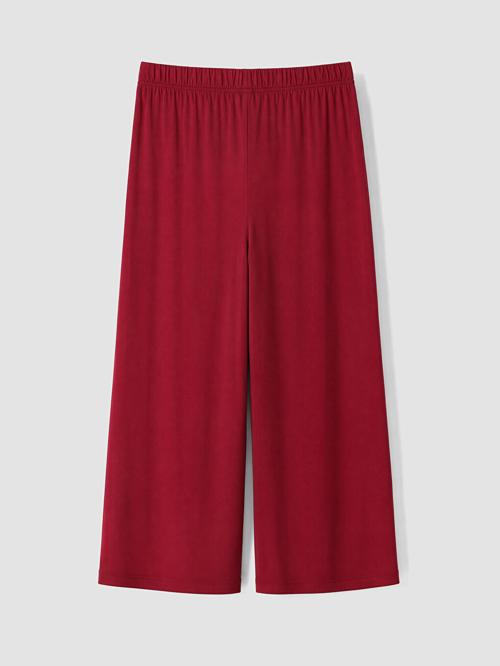 Woman Bordeaux Capri Trousers-2