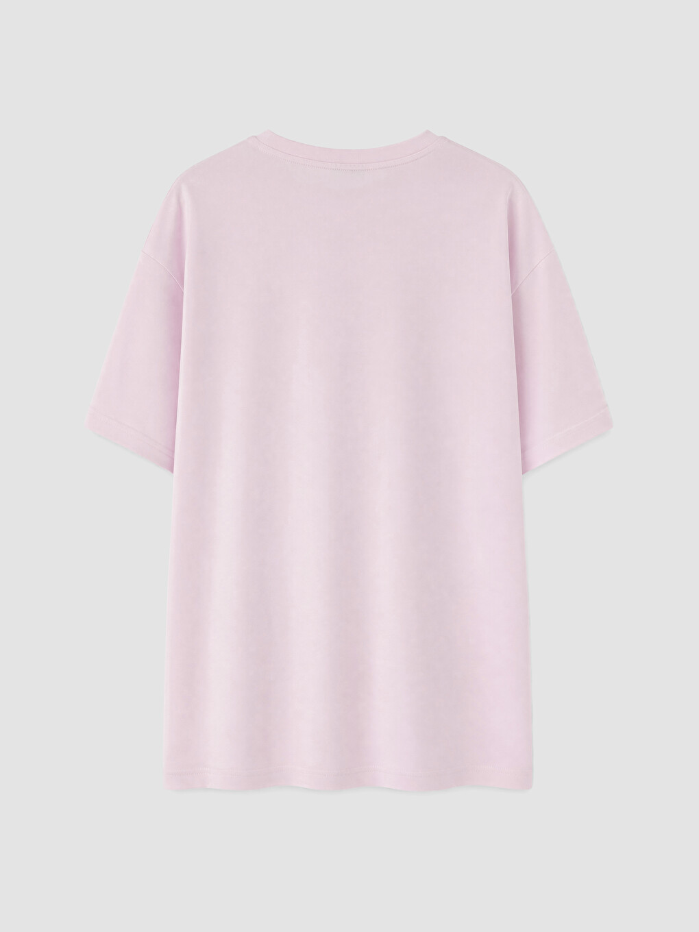 Pembe Büyük Beden Kadın Tişört-2
