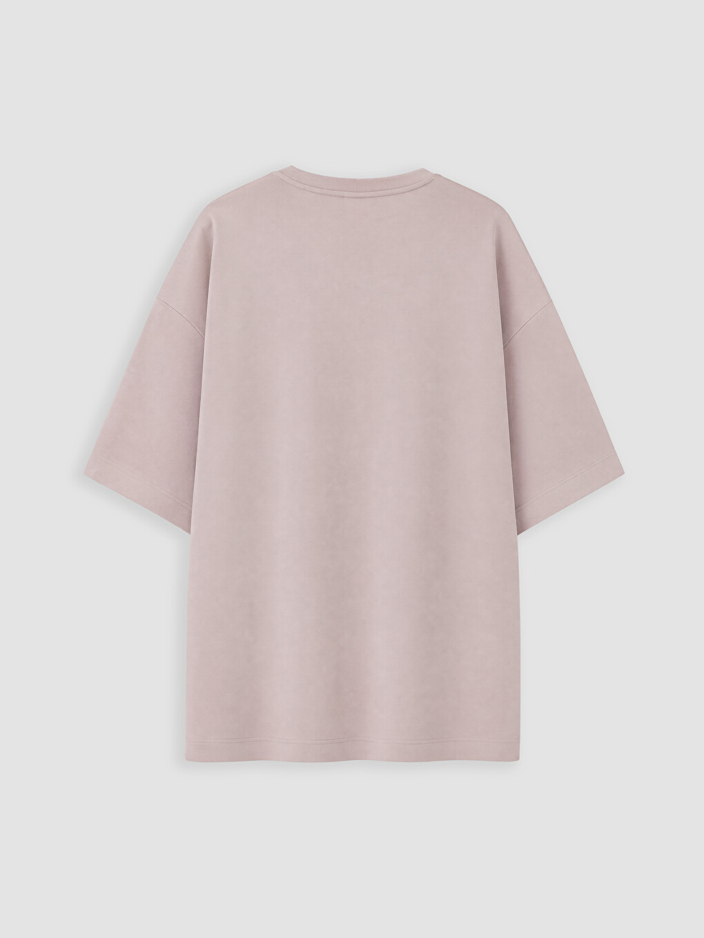 Pembe Büyük Beden %100 Pamuklu Kadın Tişört-2