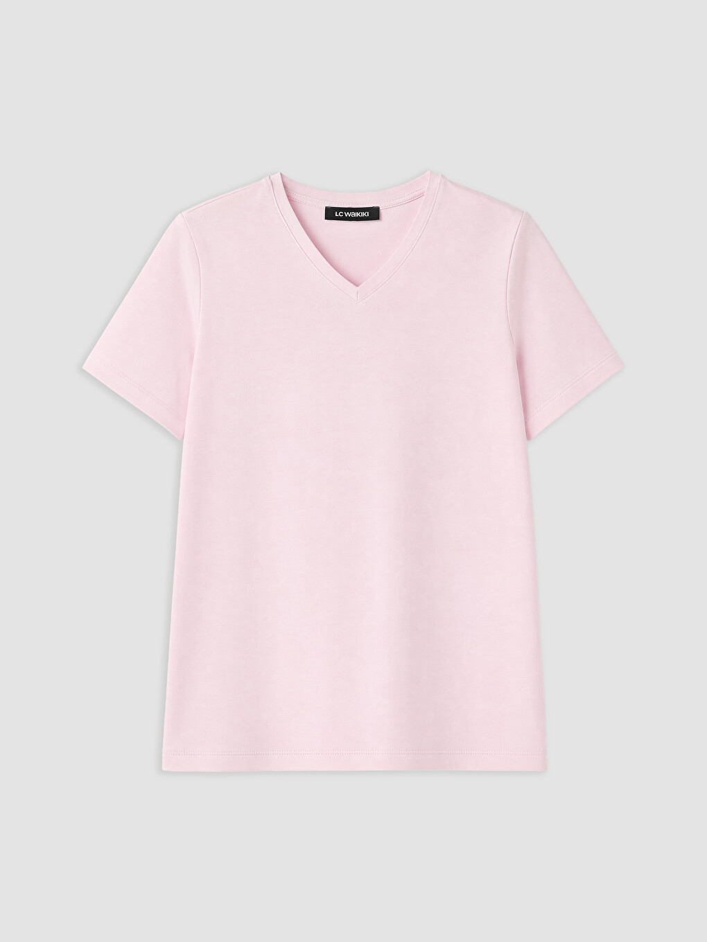 Pembe Petite %100 Pamuklu Kadın Tişört
