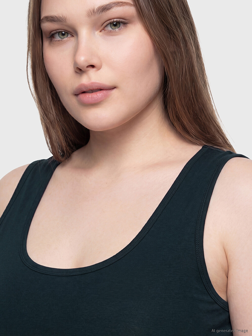 Plus Size Ženski Top majica sa okruglim izrezom-2