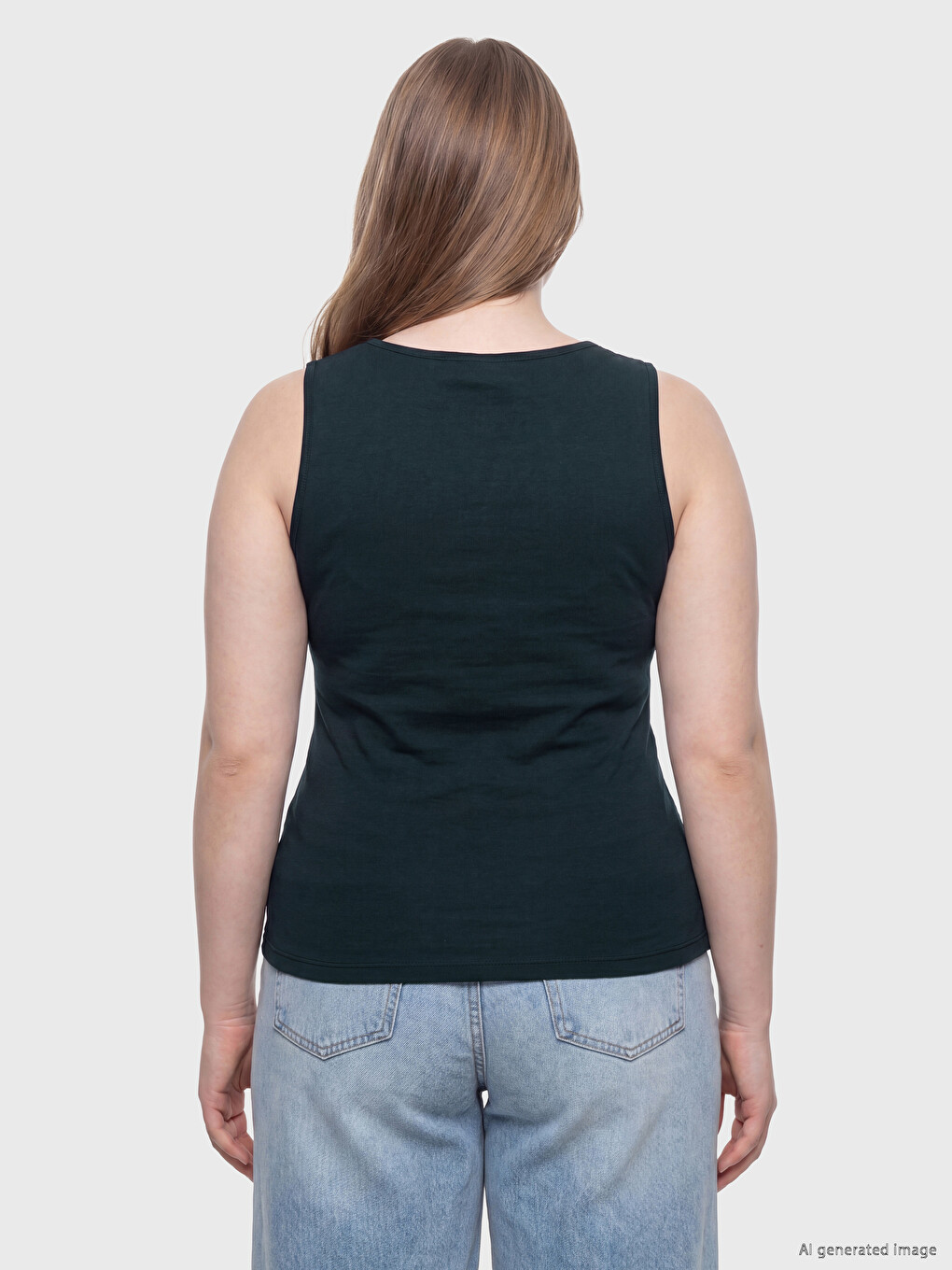 Plus Size Ženski Top majica sa okruglim izrezom-3