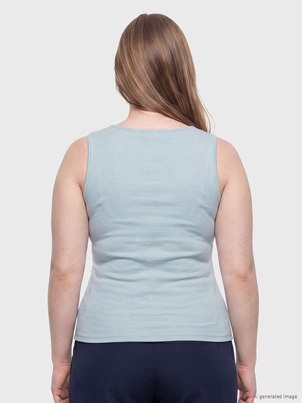 Plus Size Ženski Top majica sa okruglim izrezom-3