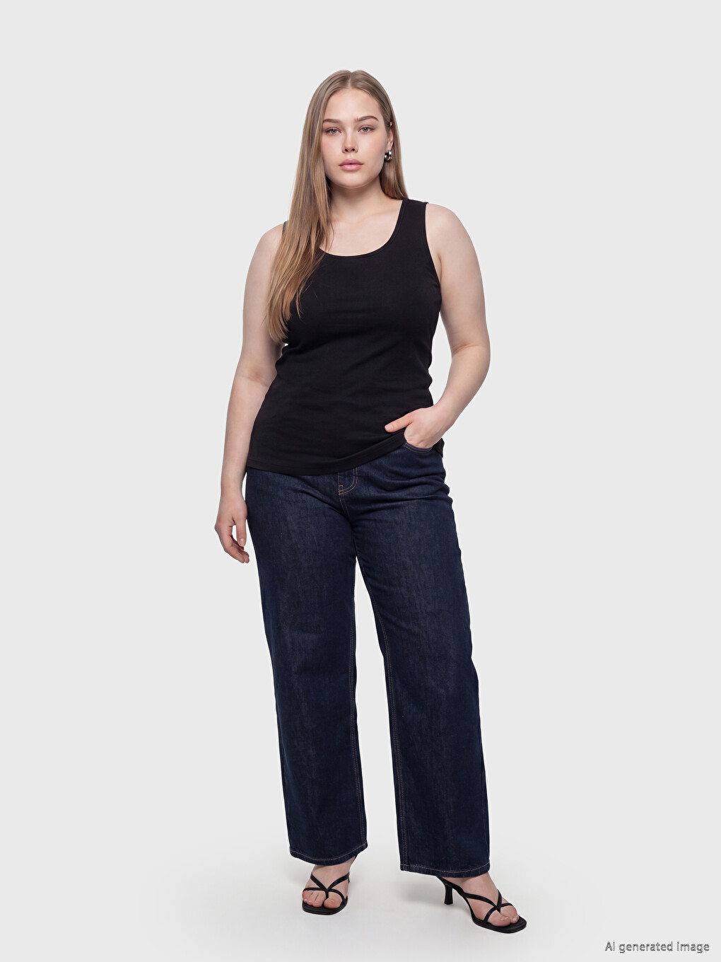 Plus Size Ženski Top majica sa okruglim izrezom-1