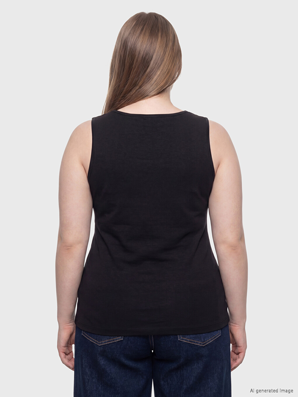 Plus Size Ženski Top majica sa okruglim izrezom-3