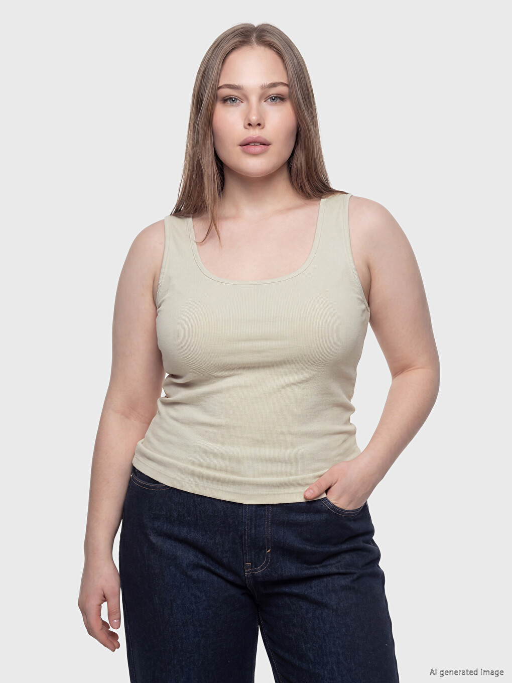 Plus Size Ženski Top majica sa okruglim izrezom