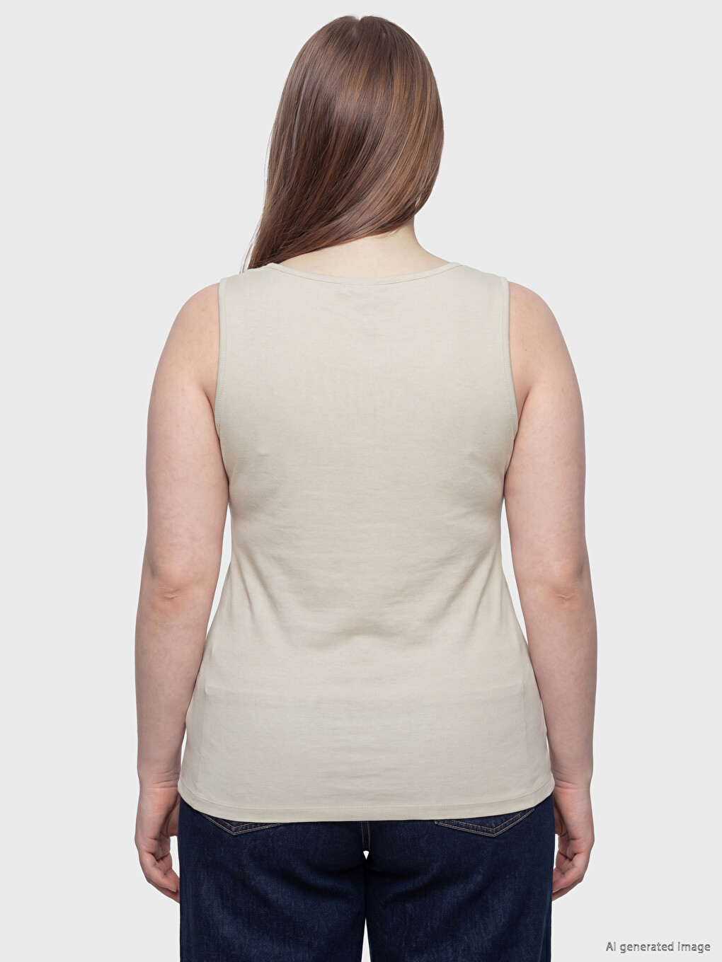Plus Size Ženski Top majica sa okruglim izrezom-3