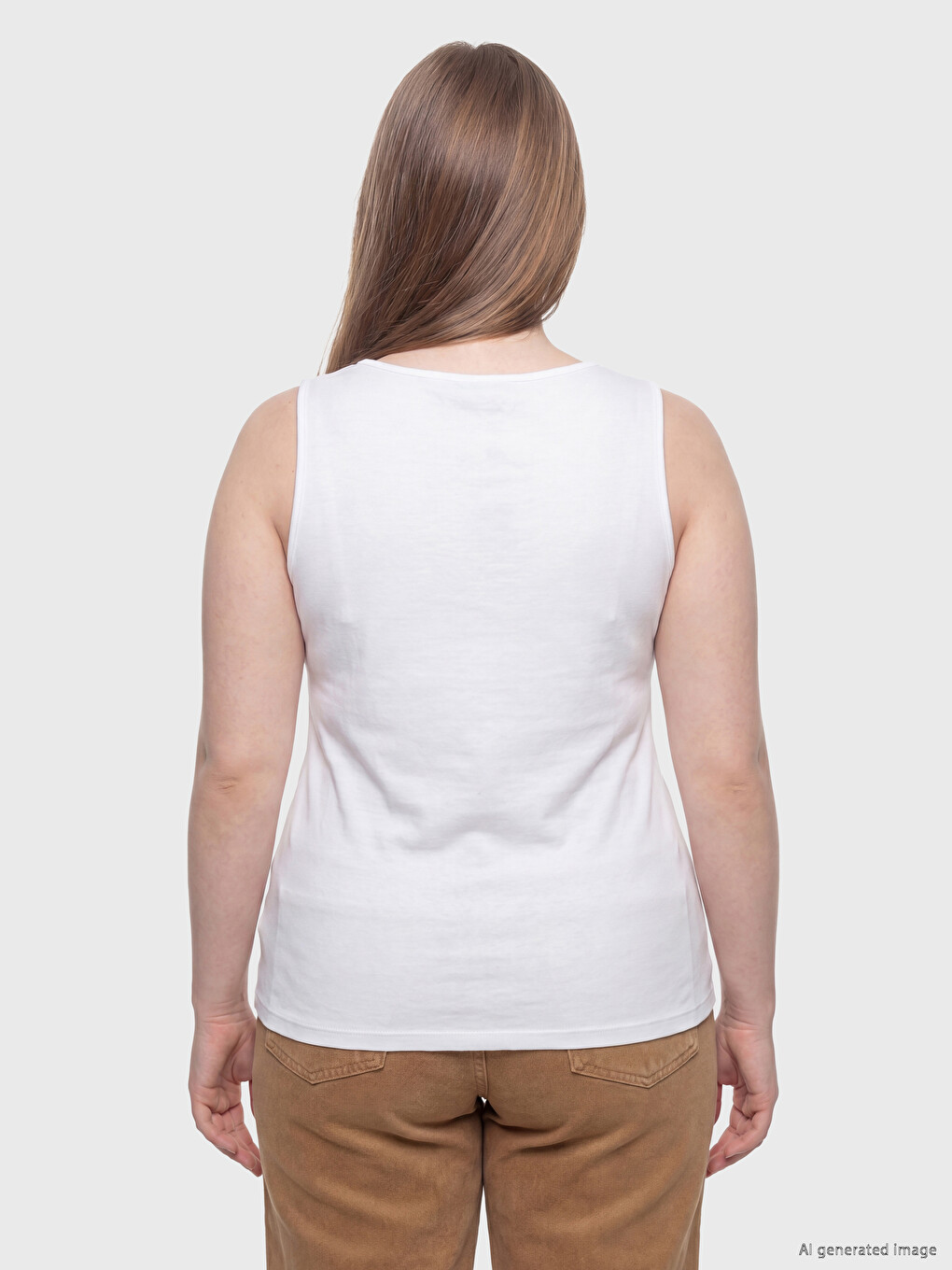 Plus Size Ženski Top majica sa okruglim izrezom-3