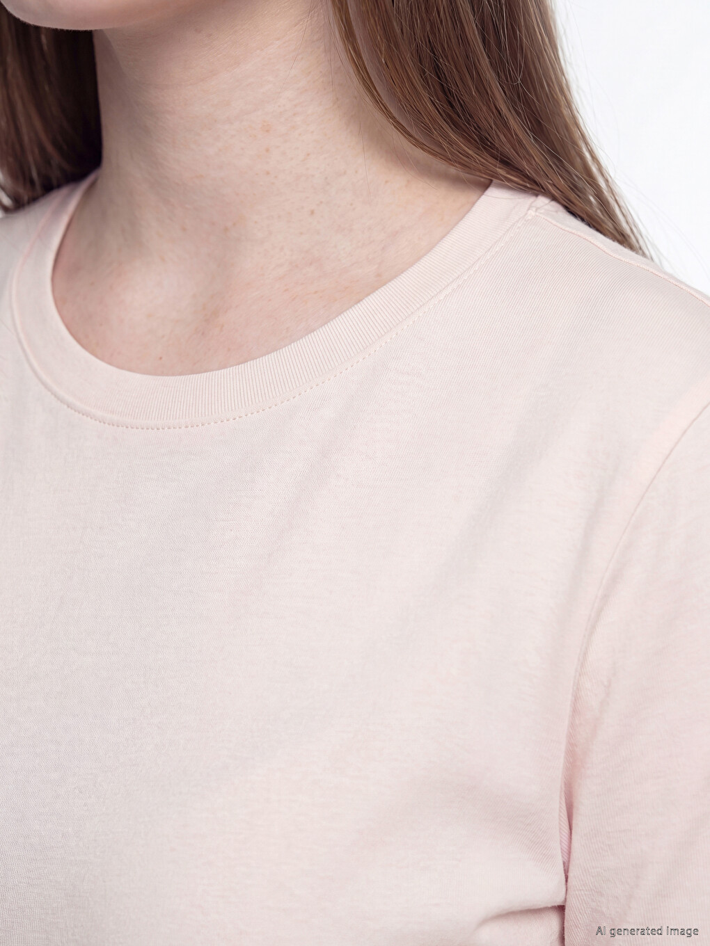 Plus Size Crew Neck Women's T-shirt-2