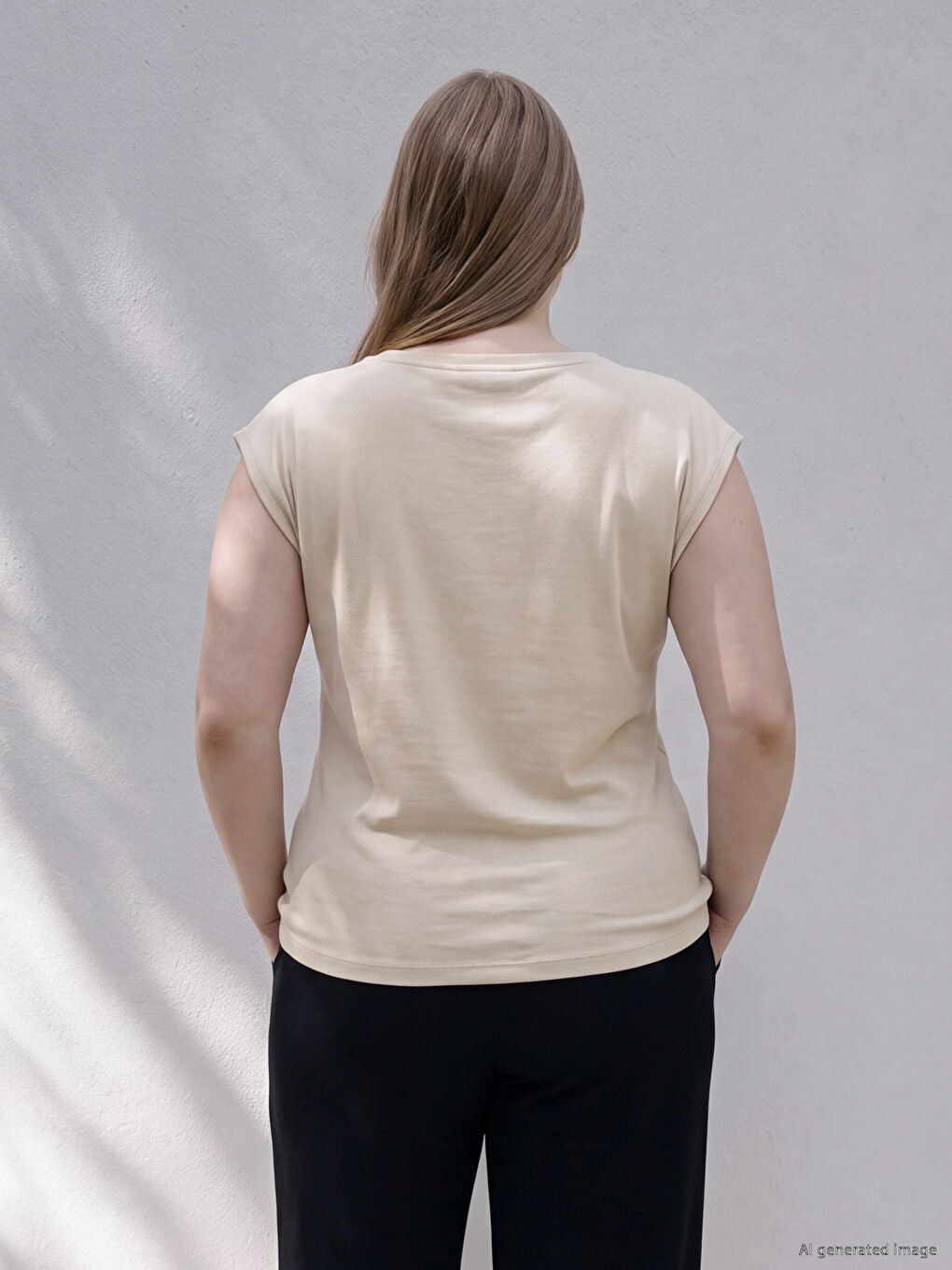 Plus Size Slash Neck Soft Touch T-shirt-3