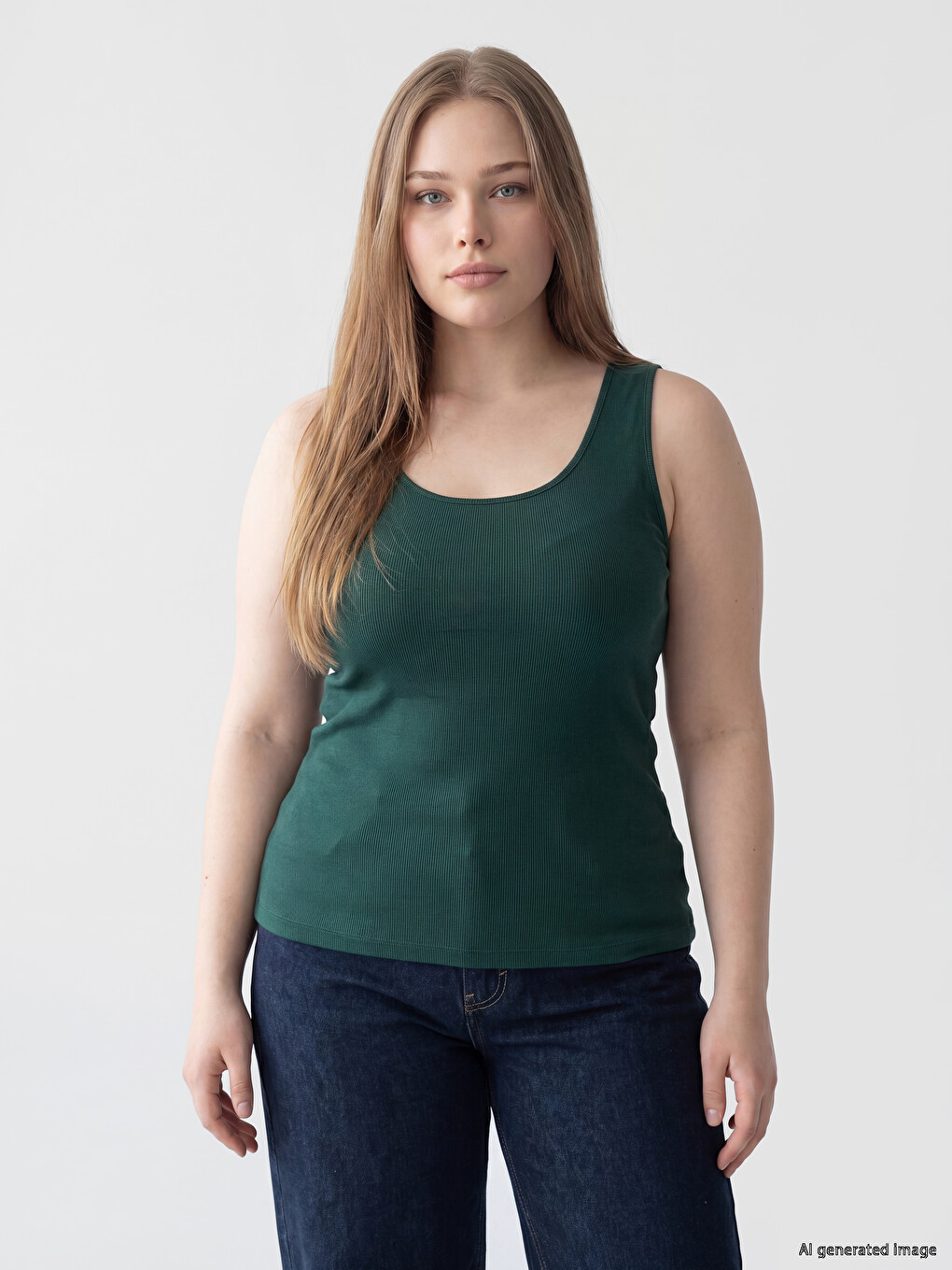 Plus Size U-izrez Atlet Majica Za Žene
