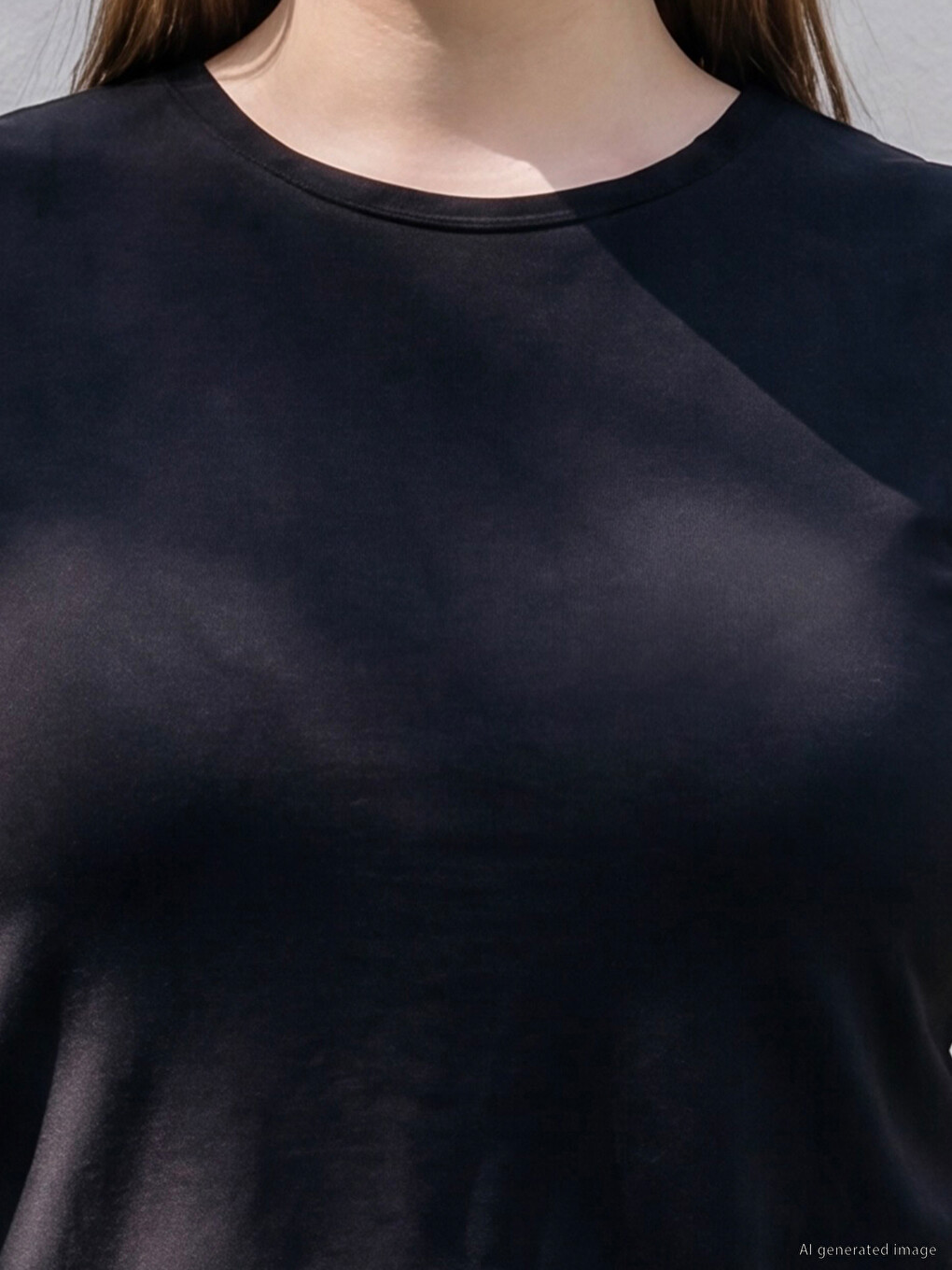 Plus Size Asimetrična Atlet Majica Za Žene-2