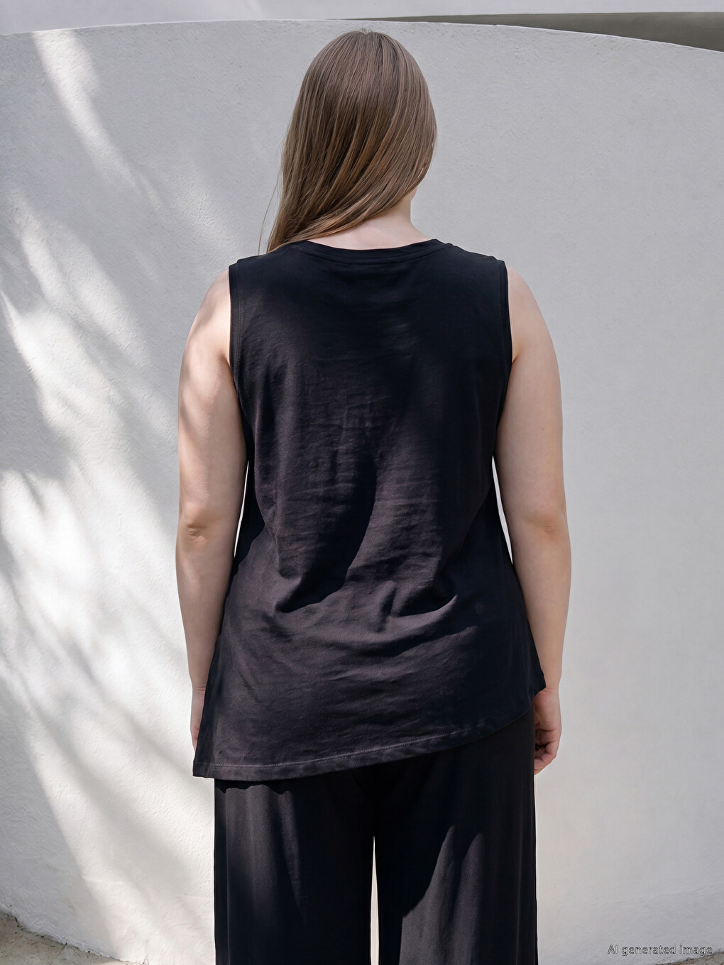 Plus Size Asimetrična Atlet Majica Za Žene-3