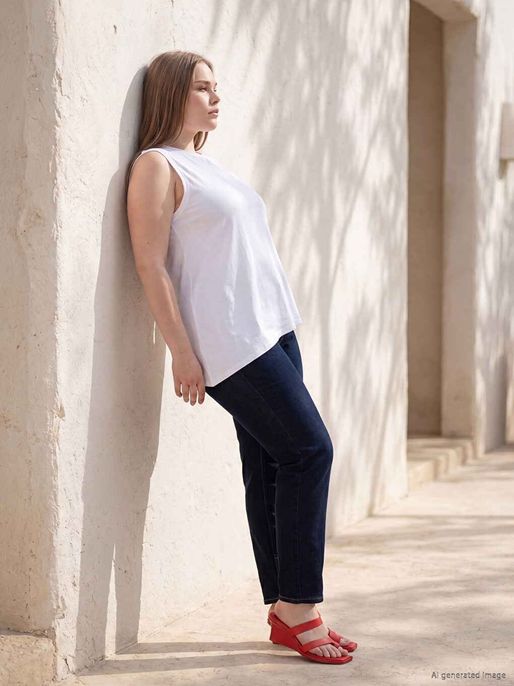 Plus Size Asimetrična Atlet Majica Za Žene-1