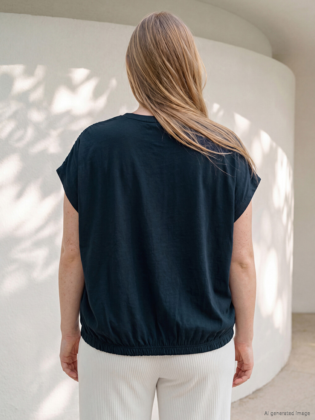 Plus Size Nabrani Kratki Top Za Žene-3