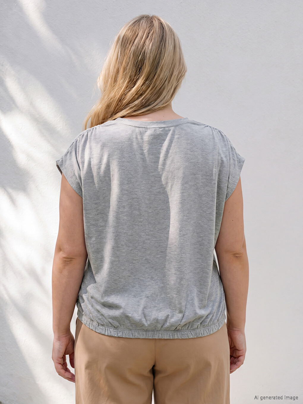 Plus Size Nabrani Kratki Top Za Žene-3