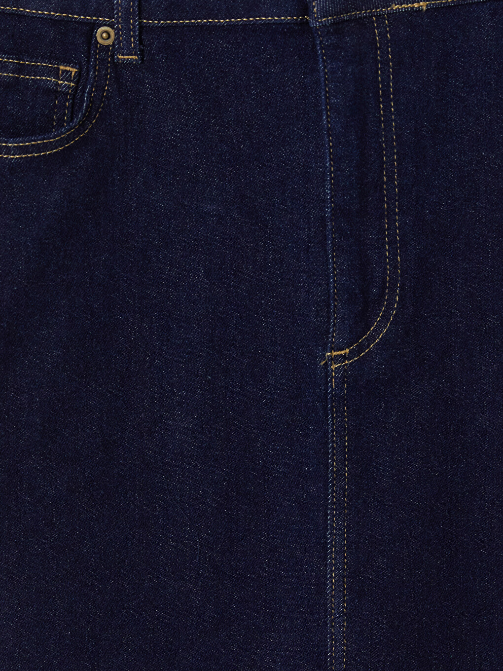 Lacivert Dar Fit Mini Jean Etek-1