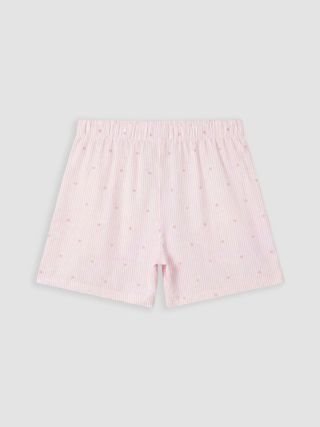 Pembe Gömlek Yaka Kız Çocuk Şortlu Pijama Takımı-4