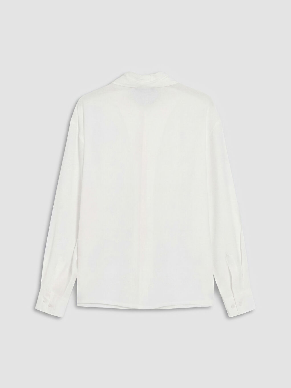 Beyaz Regular Fit Erkek Gömlek-1