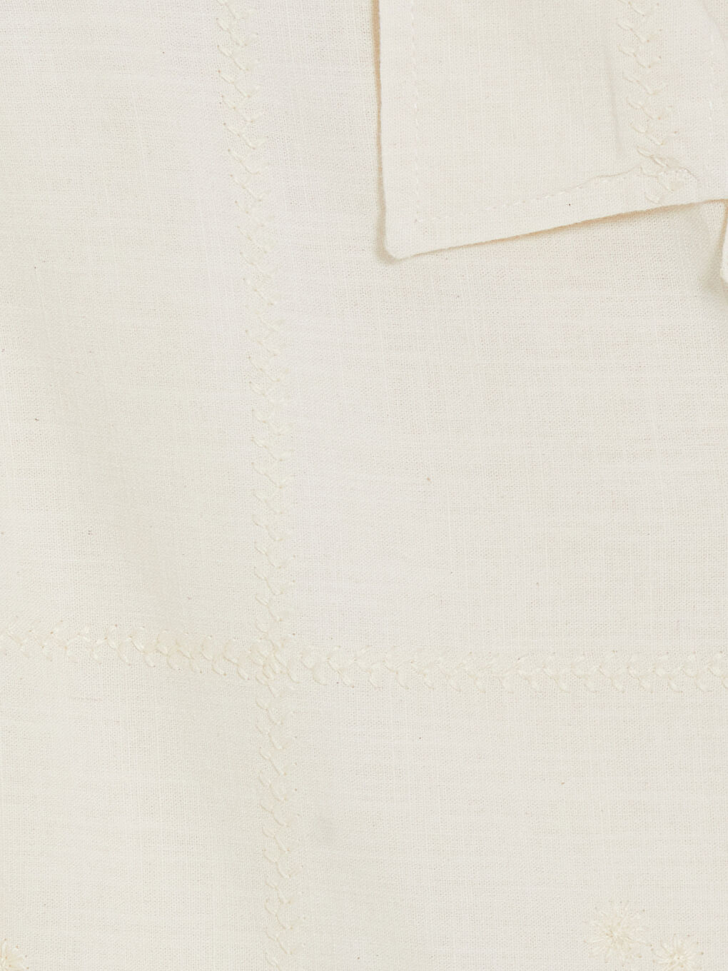 Ekru Regular Fit Desenli Erkek Gömlek-2