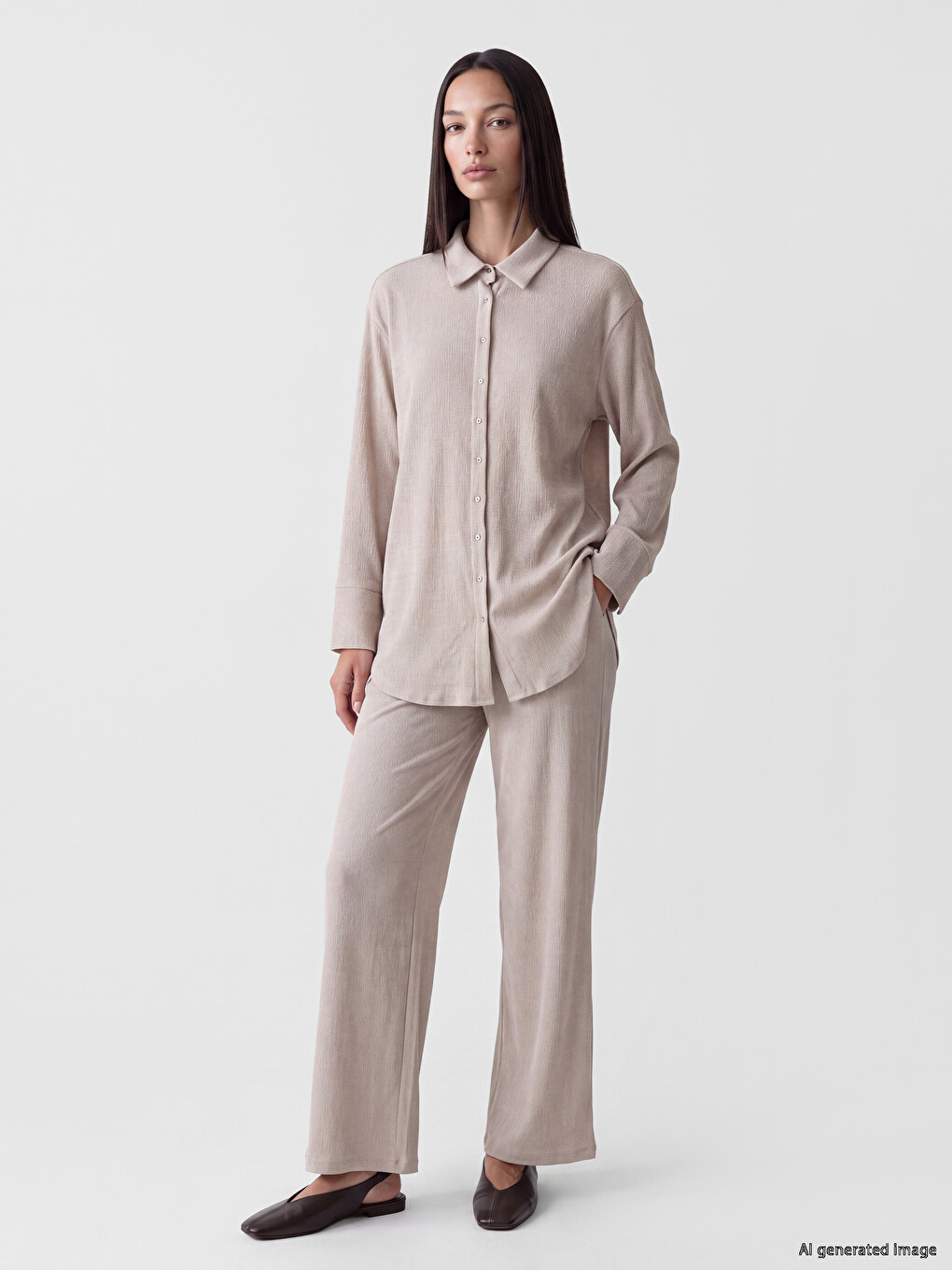 Elastic Waist Modal Blended Women's Trousers