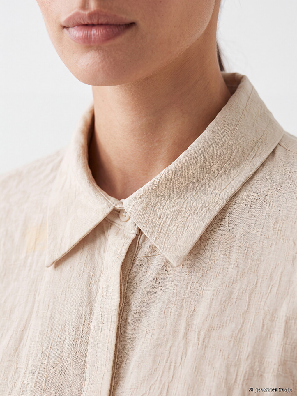 Patterned Belted Waist Shirt Dress-2