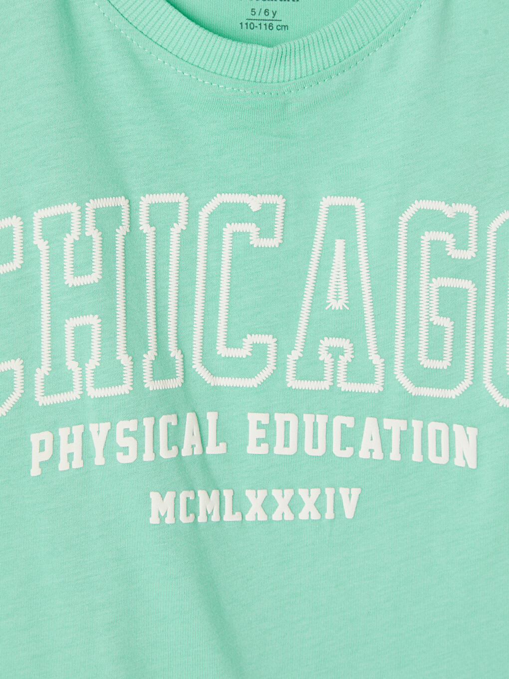 Yeşil Chicago Baskılı Erkek Çocuk Takım-2