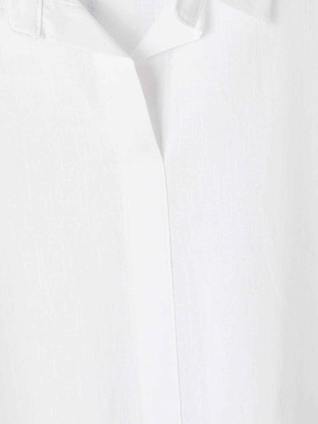 Ekru Gömlek Yaka Nakışlı Oversize Bluz-2