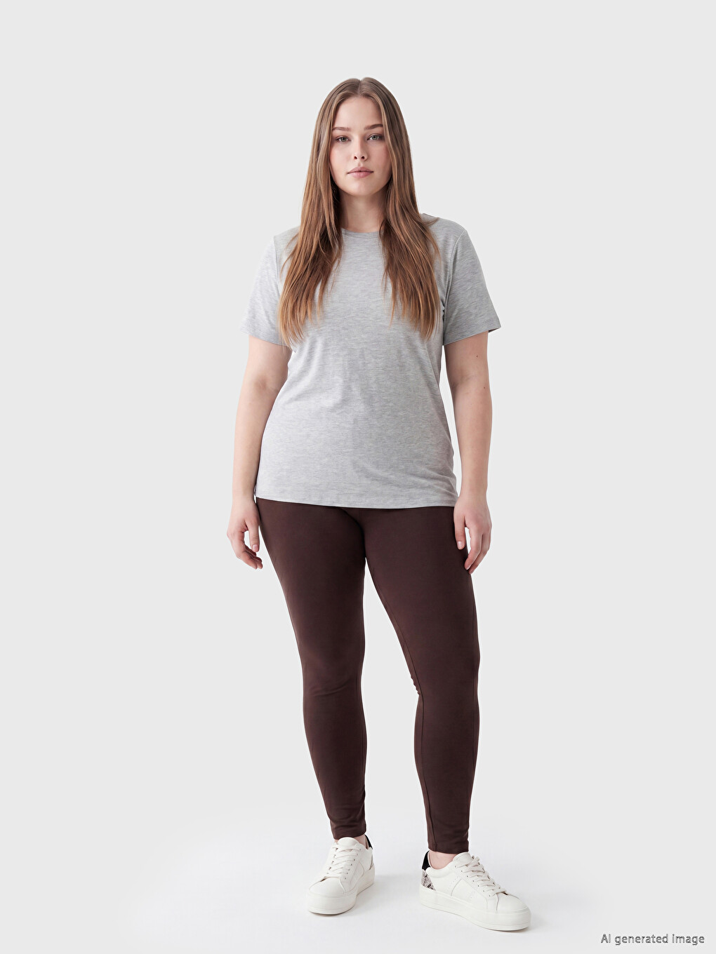 Plus Size Elastic Waist Women's Leggings