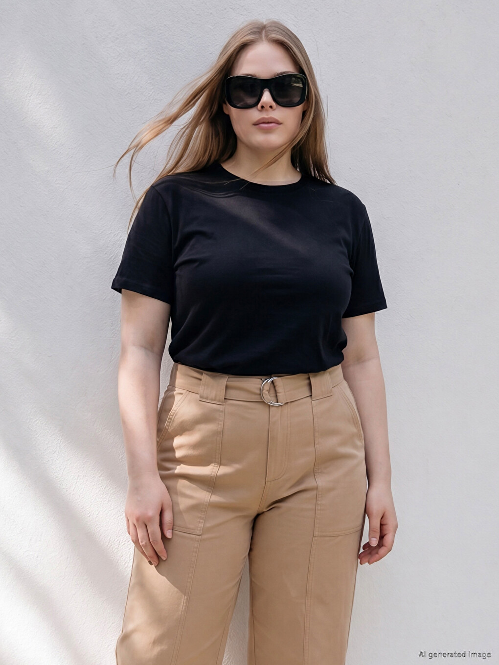 Plus Size 100% Cotton Women's T-shirt