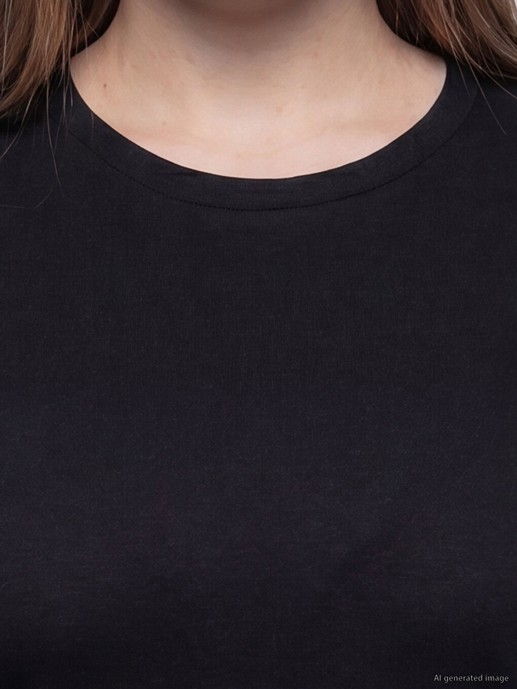 Plus Size 100% Cotton Women's T-shirt-2