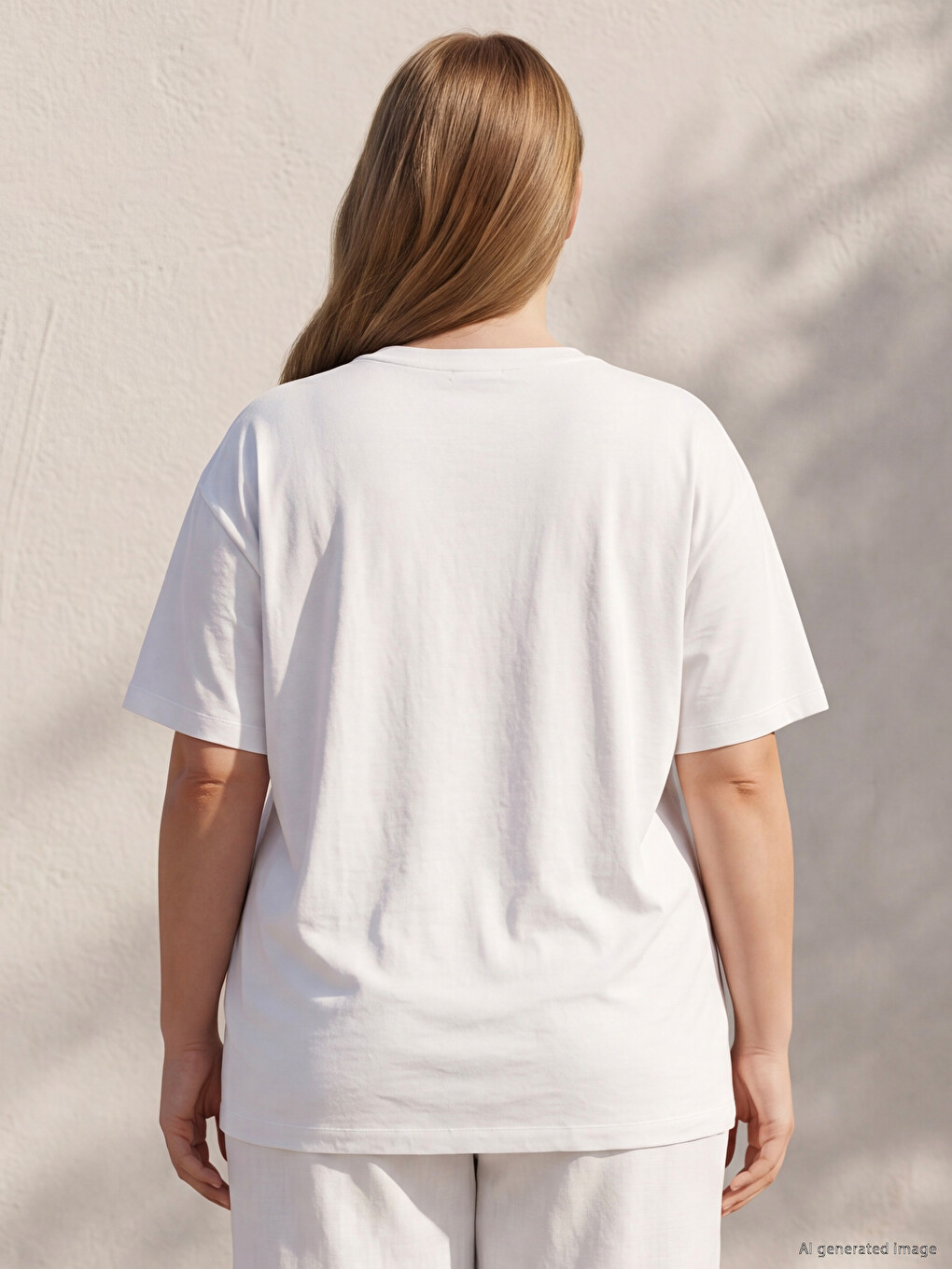 Plus Size 100% Cotton Women's T-shirt-3